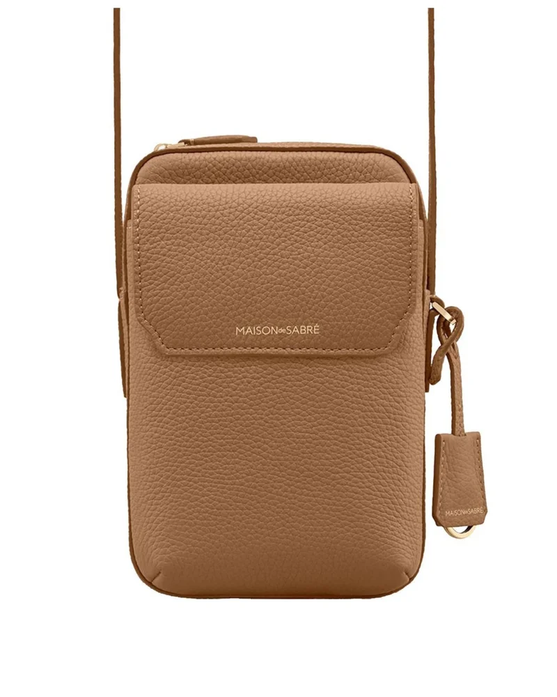 Leather Zip Phone Pouch