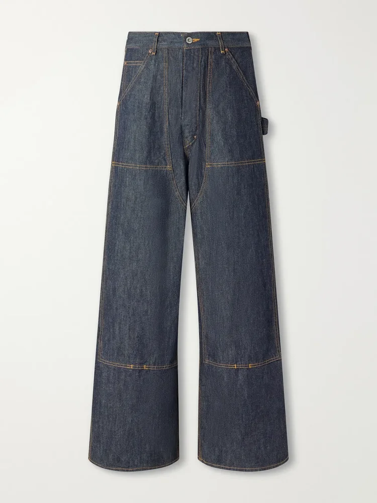 Double-Knee Wide-Leg Jeans
