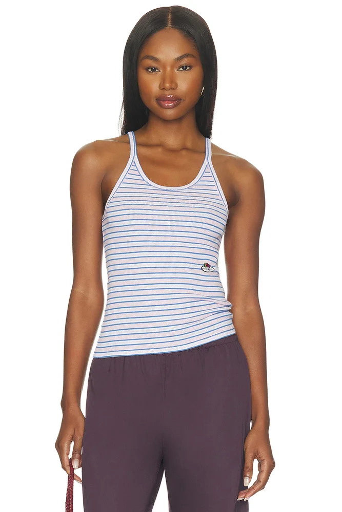x Fruit Of The Loom Striped Cami Tank Top