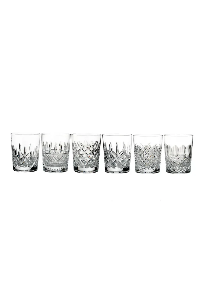 Connoisseur Set of 6 Lead Crystal Double Old Fashioned Glasses