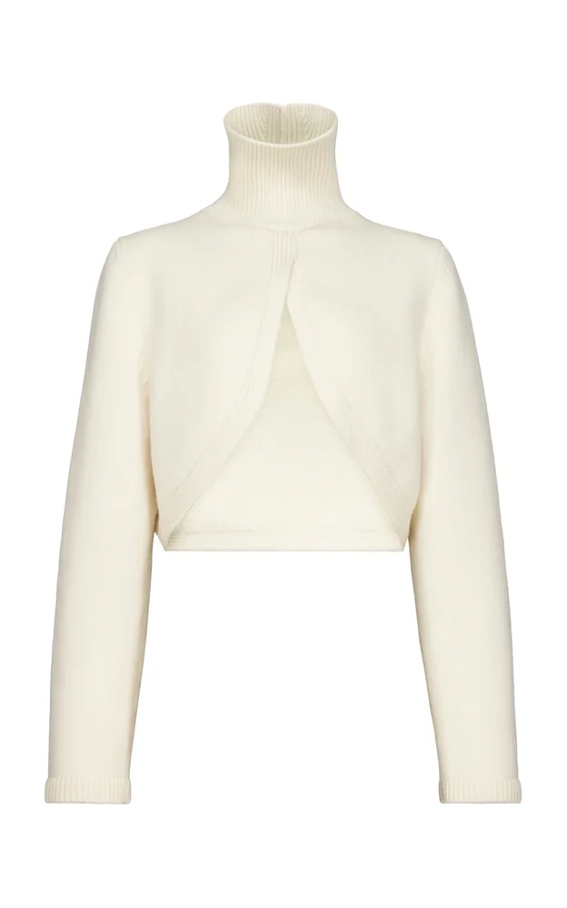 Cut-Out Cashmere-Blend Jumper