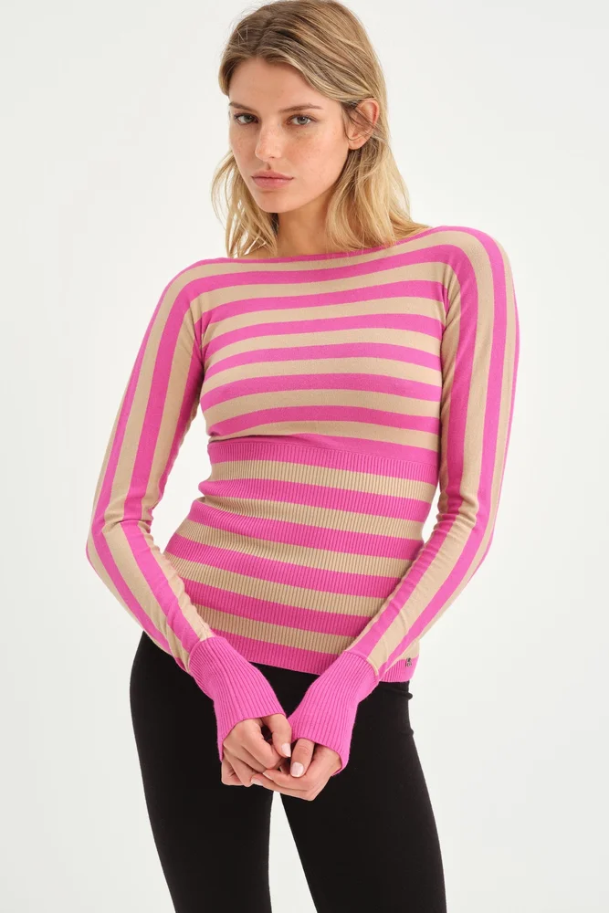 ODESSA TOP - CAPE COD STRIPE