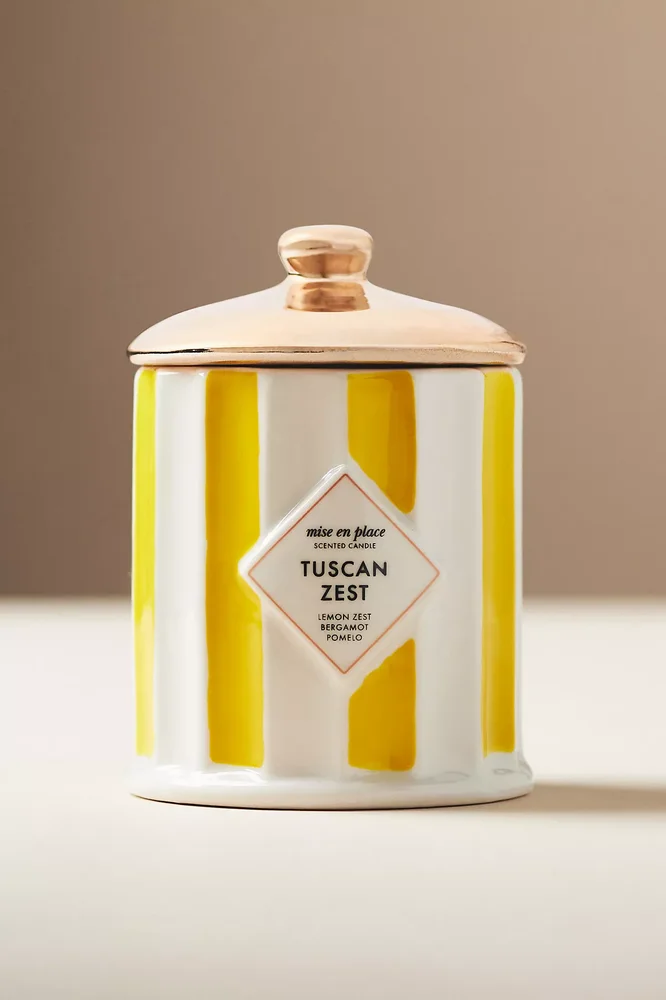 Fruity Tuscan Zest Ceramic Candle