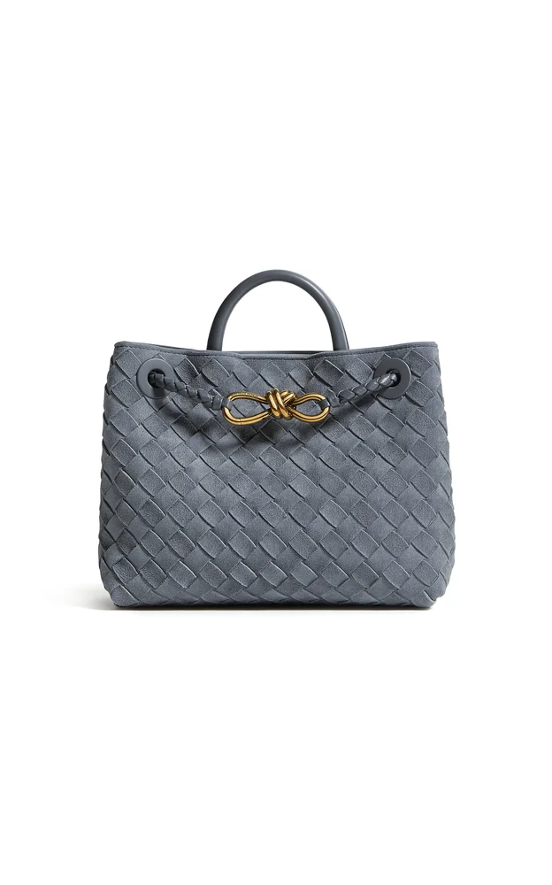 Small Andiamo Intrecciato Suede Bag