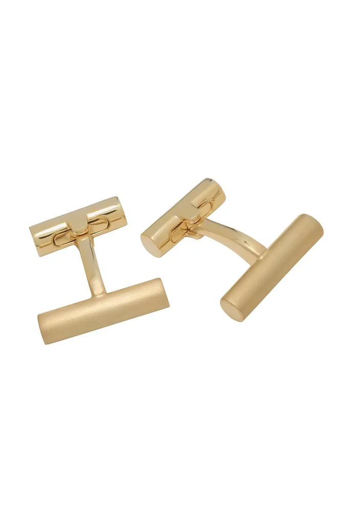 Gold Tone Bar Cufflinks