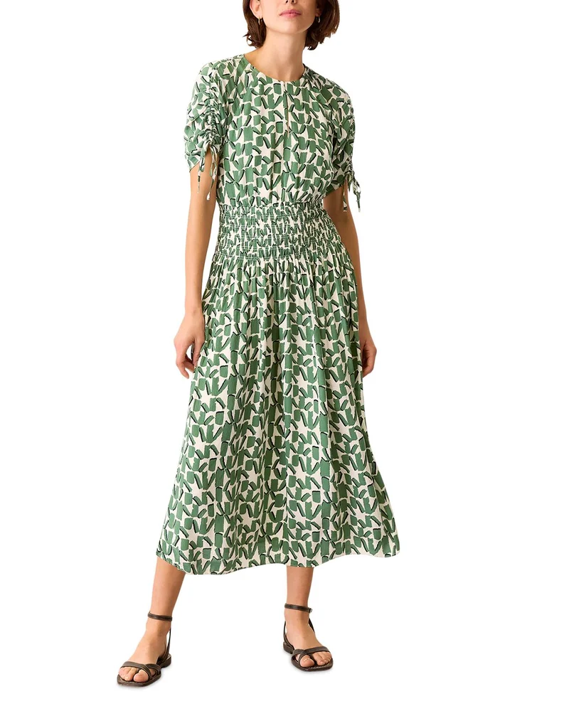 Smocked Midi Dress