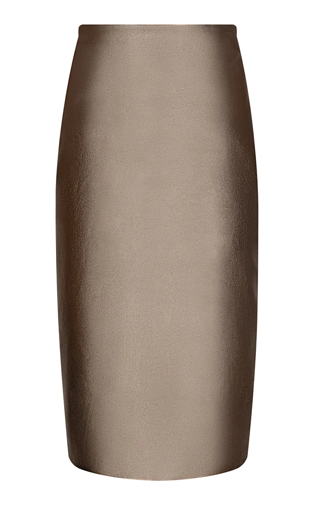 Susurros Pencil Leather Skirt