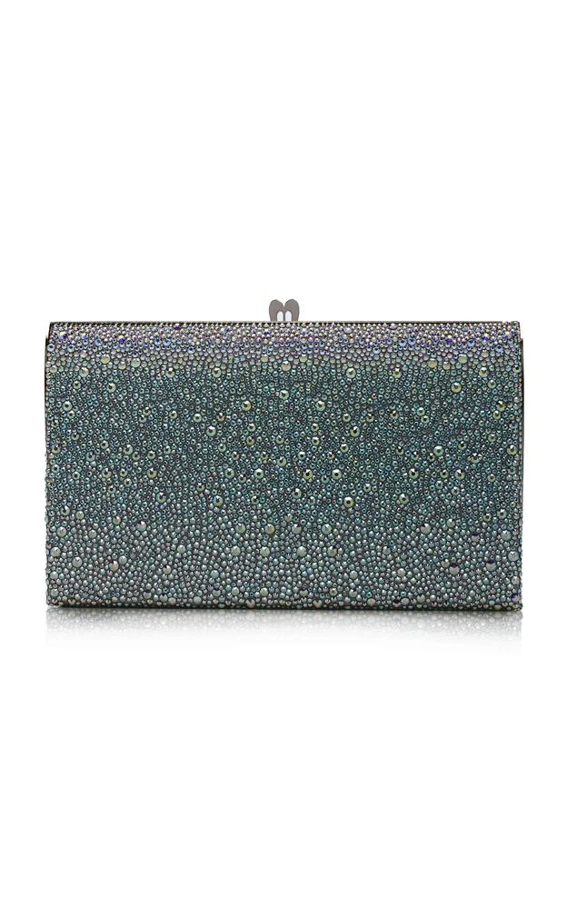 Fetish Crystal-Embellished Clutch