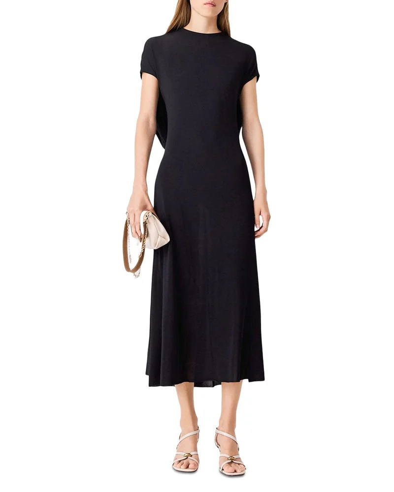 Cowl Back Midi Dress
