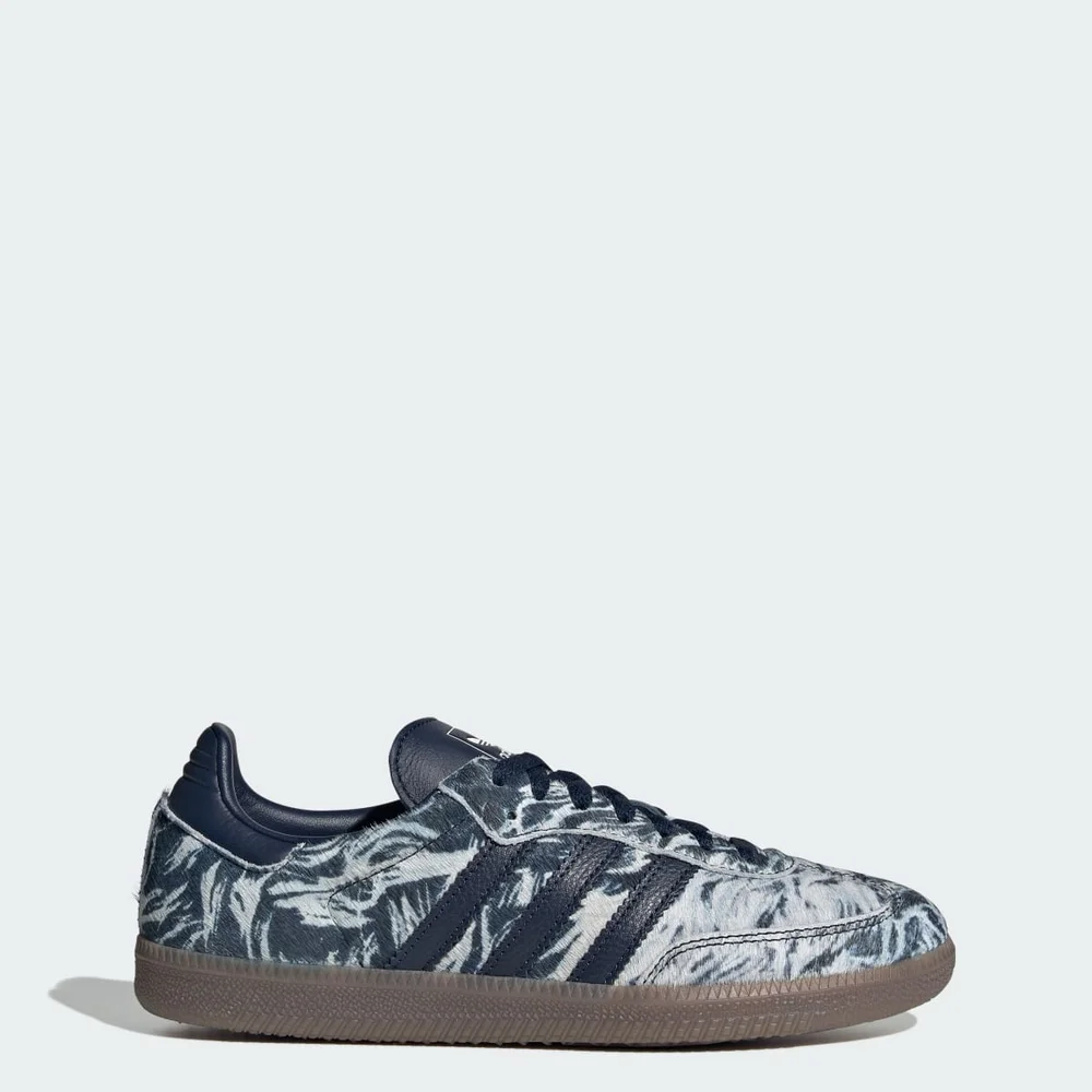 Samba Shoes (Blue Snake Print)