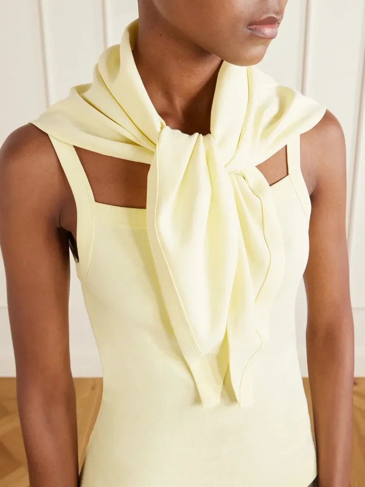 Flore organic cotton-jersey scarf