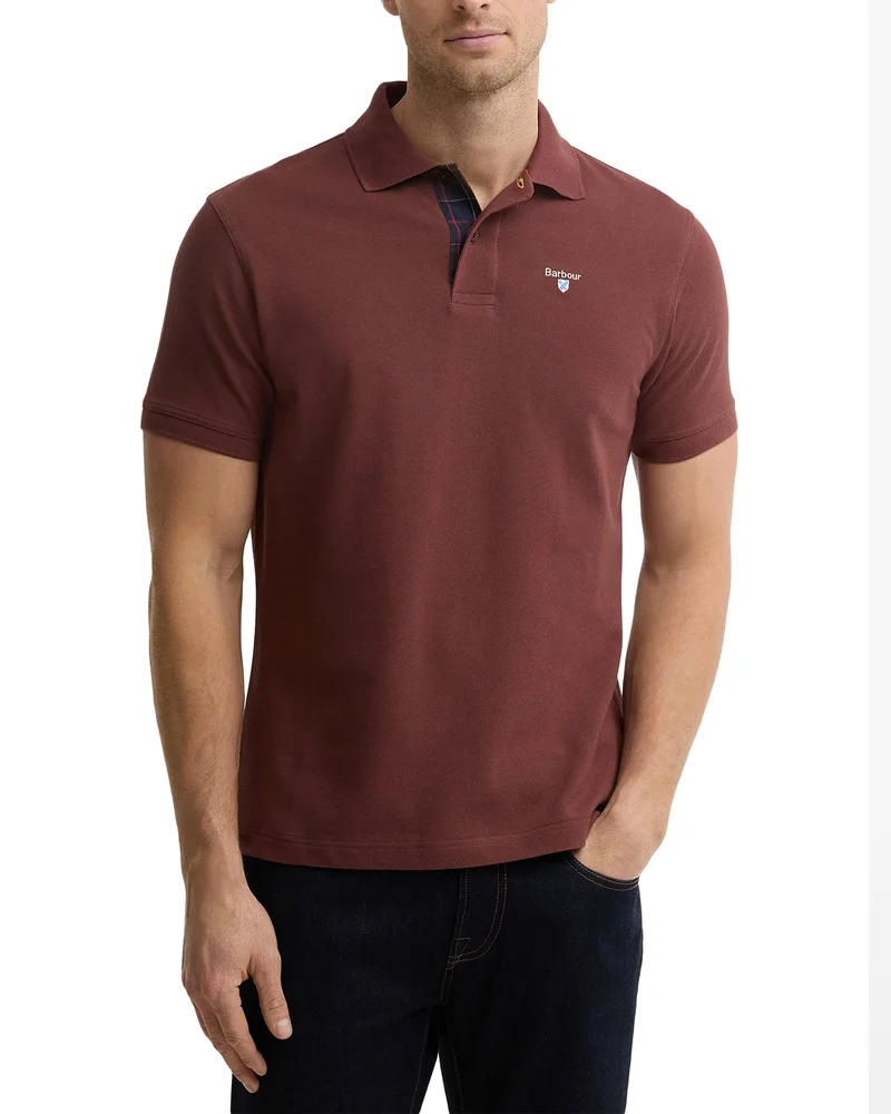 Tartan Pique Logo Polo Shirt
