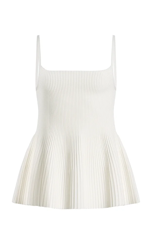 Instasculpt™ Rib Peplum Tank