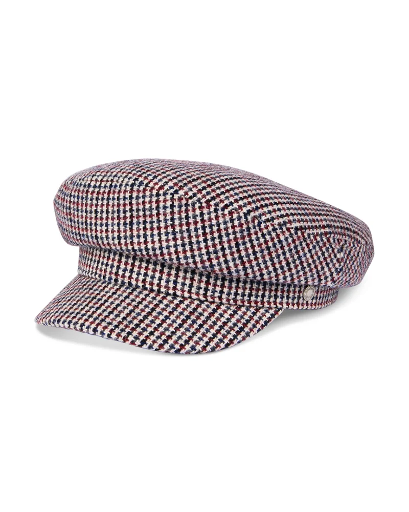 Eleanor Houndstooth Wool Cap