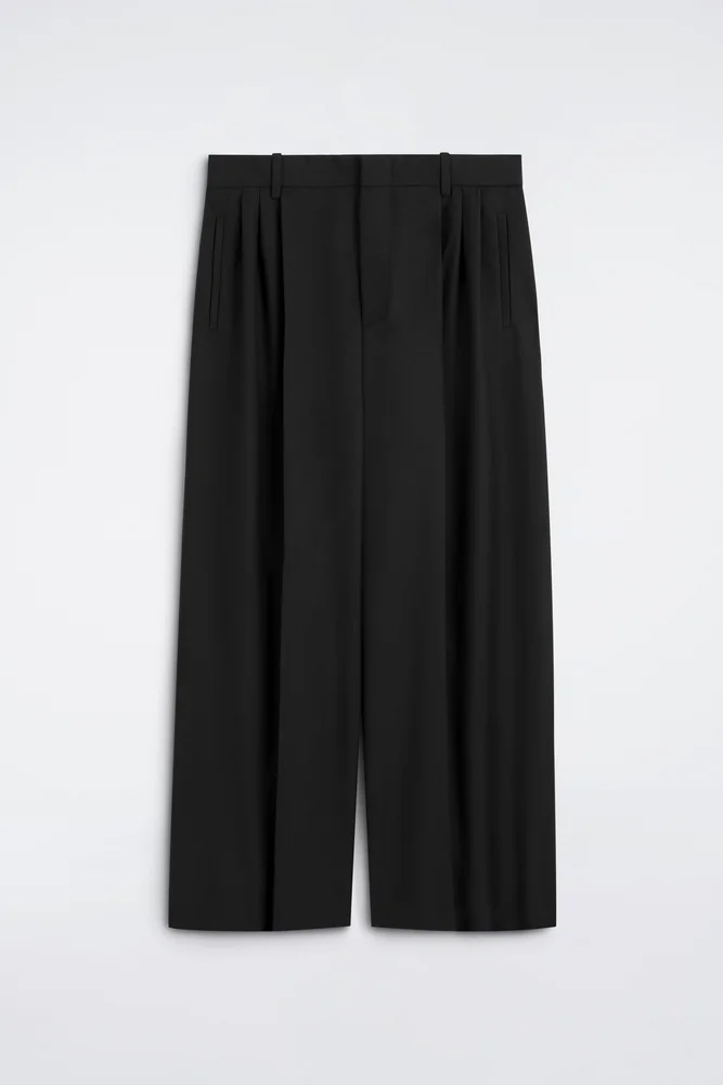 Tailored Slim-Fit Italian Wool Ventile Suit Pant