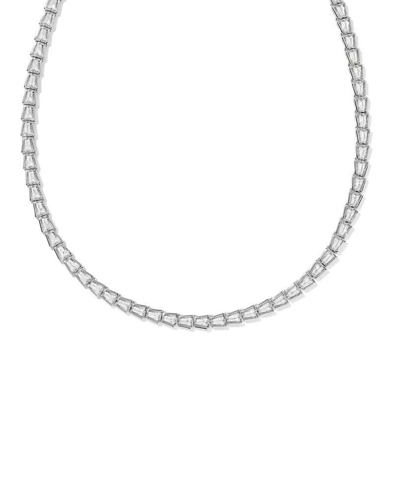 Bella Crystal Tennis Necklace, 20"