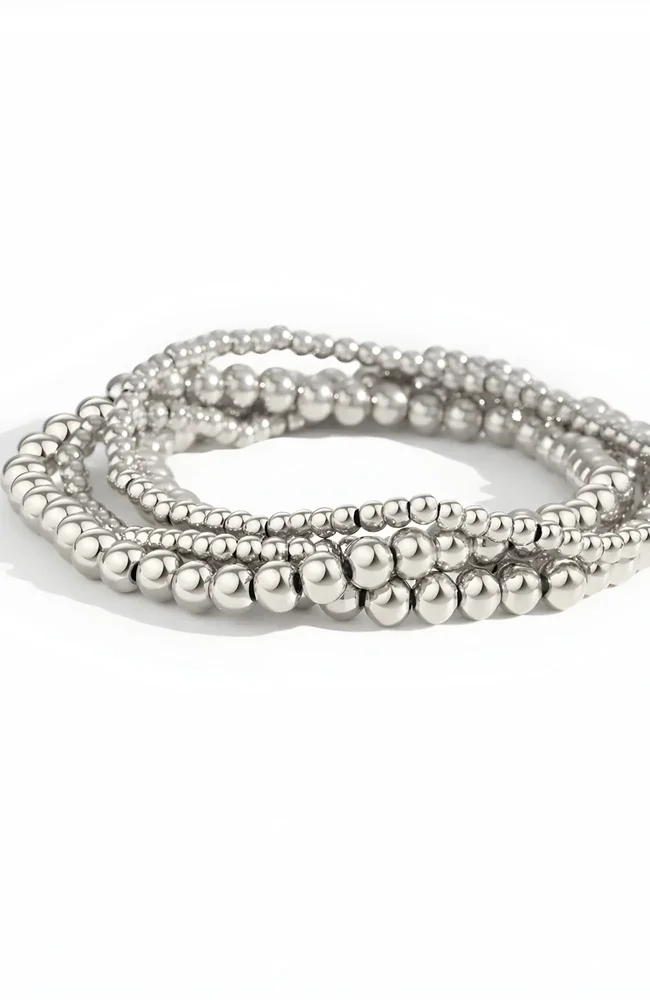 3mm & 5mm Beaded Bracelet Stacking Set