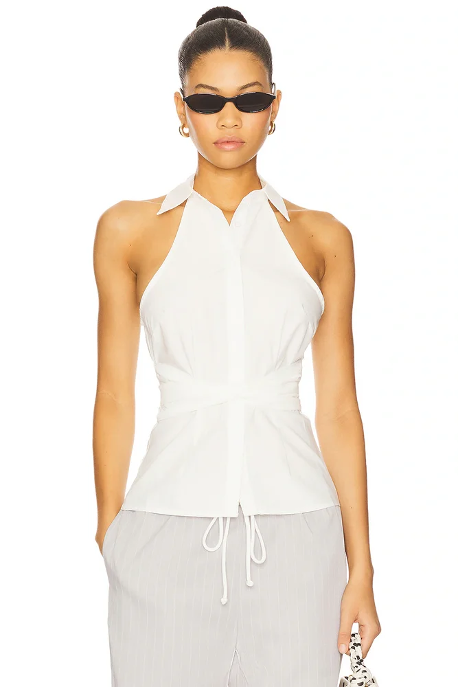 Evie Button Up Top