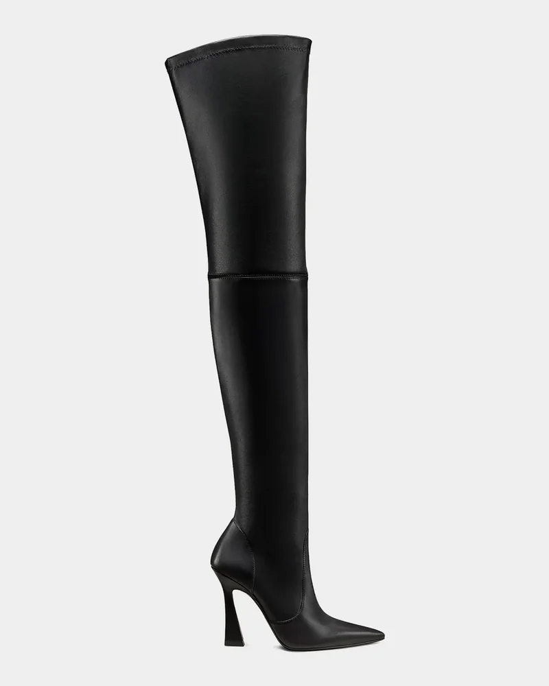 100mm Ultravinnie Stretch Leather Over-The-Knee Boots