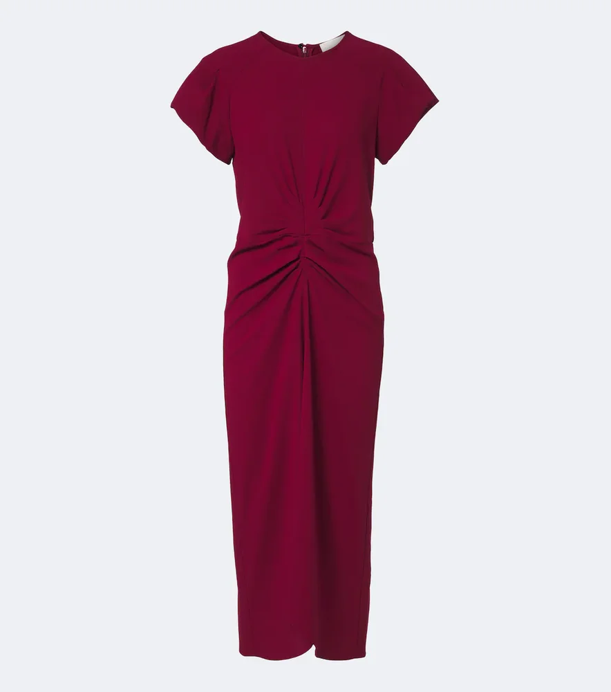 Terena gathered midi dress