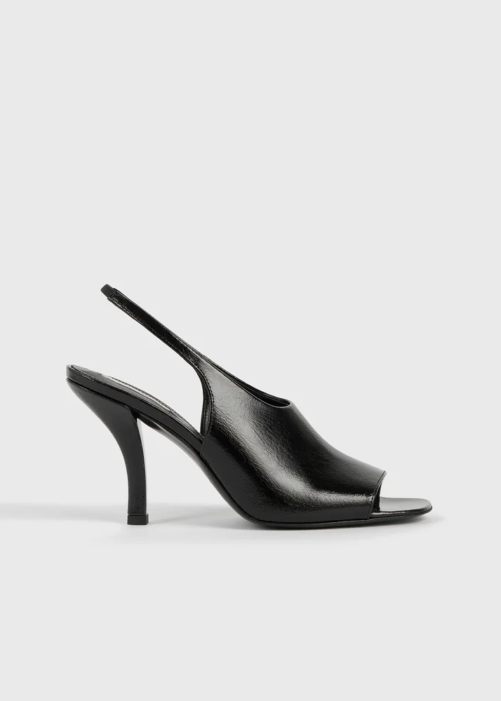 Toteme - INT Contour naplack slingbacks black