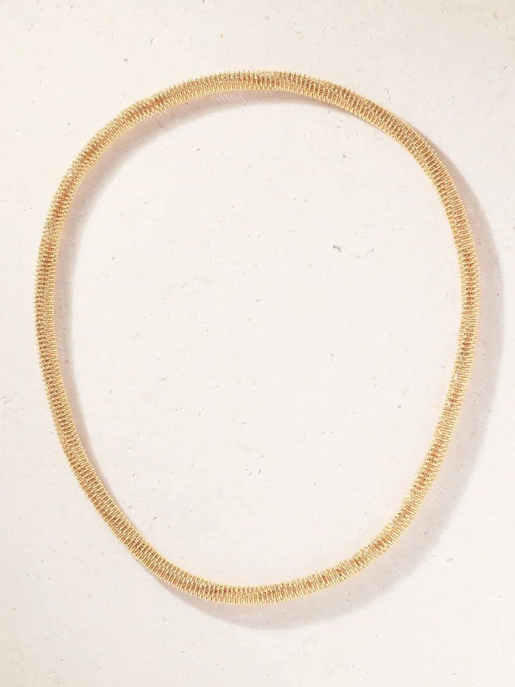 K.I.S.S. 18-karat rose gold necklace