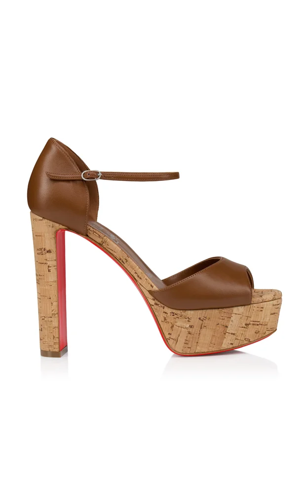 Sandaloo 130mm Leather Platform Sandals