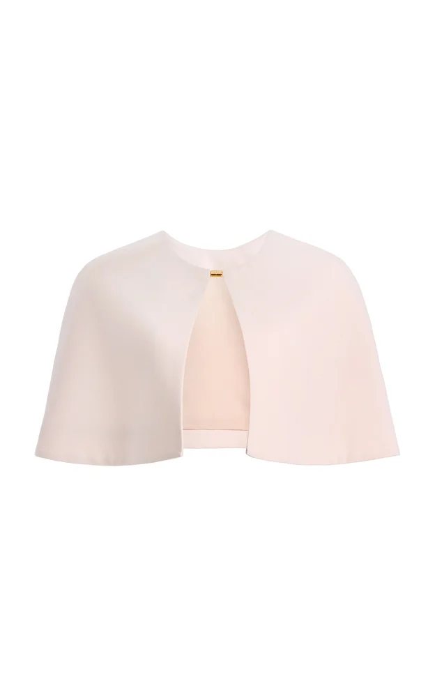 Cropped Wool Cape Top