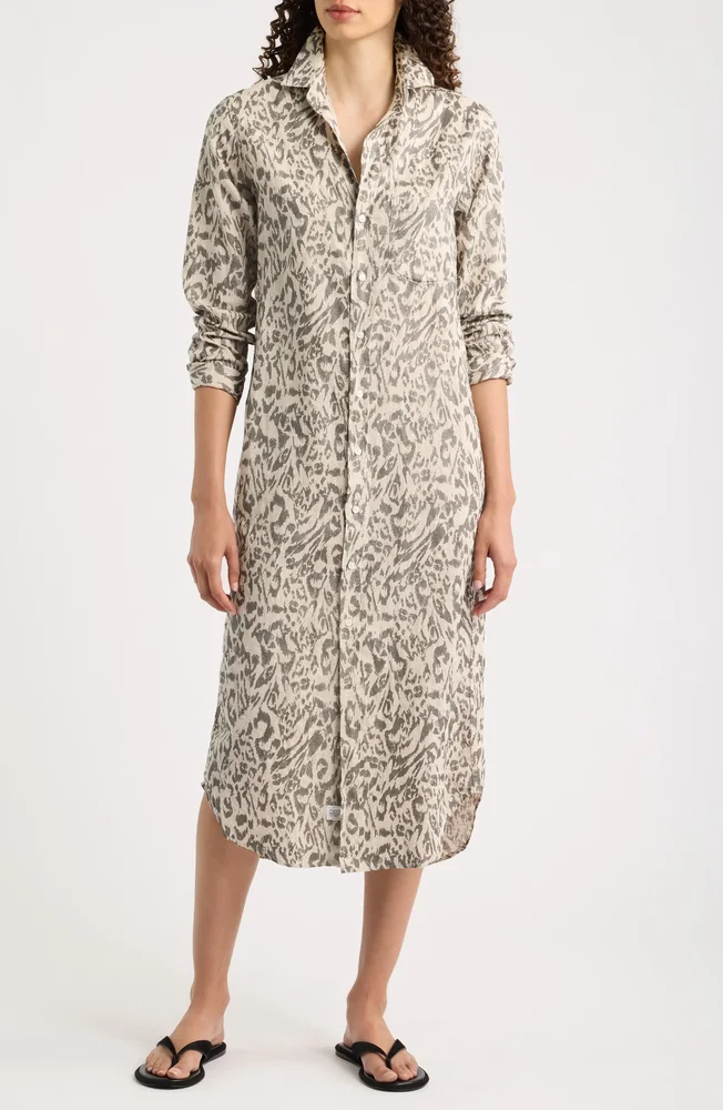 Rory Linen Maxi Shirtdress