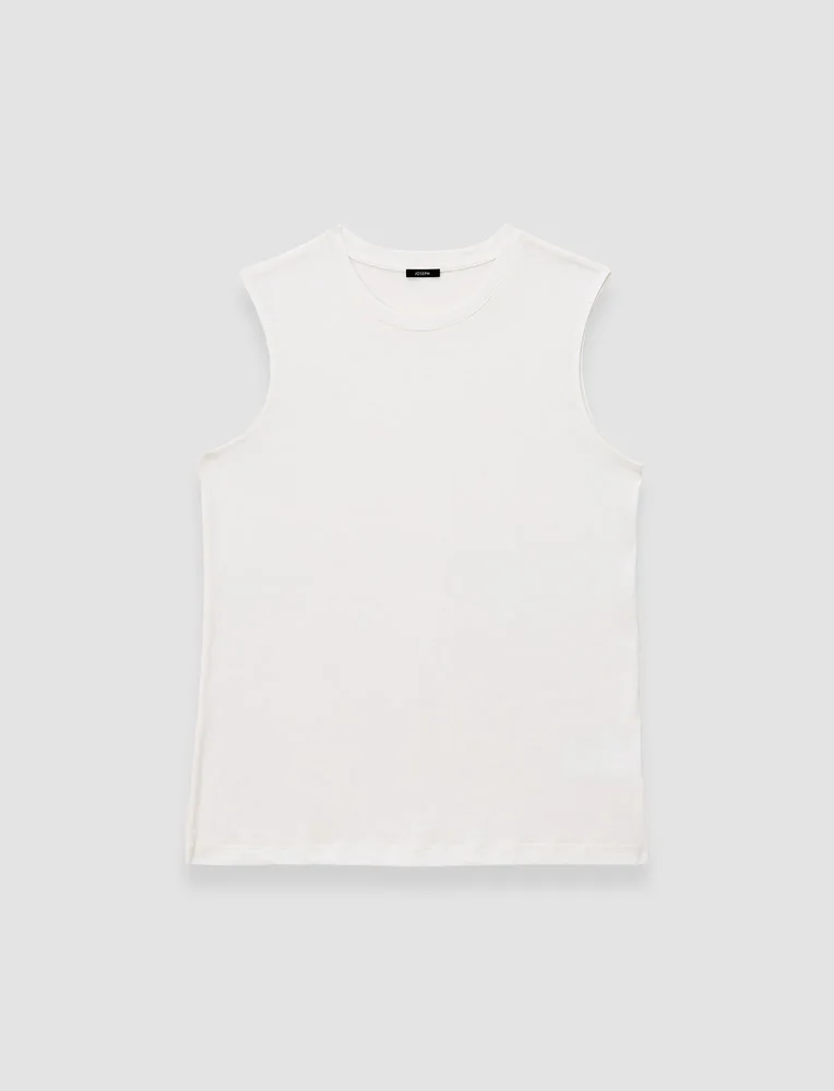 Cotton Silk Jersey Tank Top