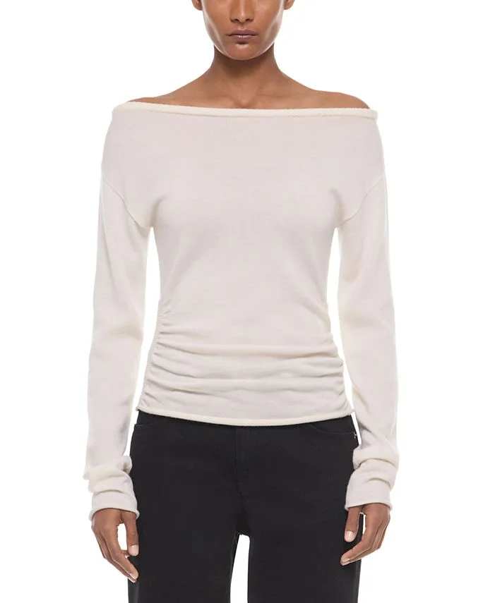 Wool Off-the-Shoulder Sweater