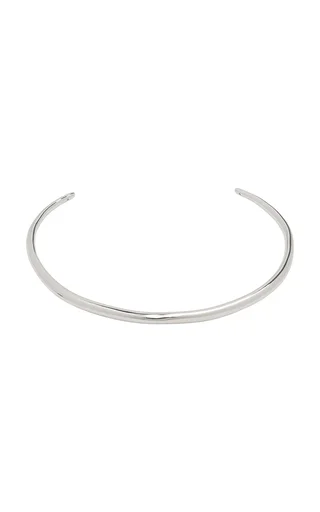 Molten Silver Rhodium-Plated Necklace