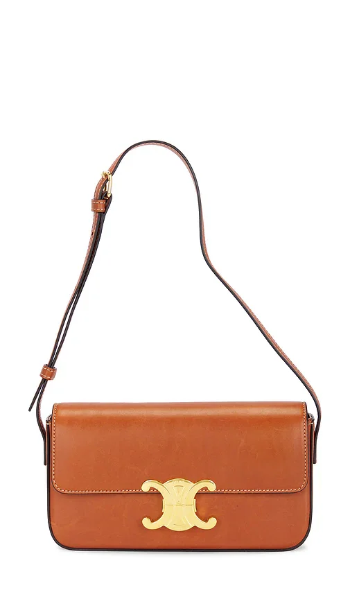 Celine Triomphe Shoulder Bag in Orange