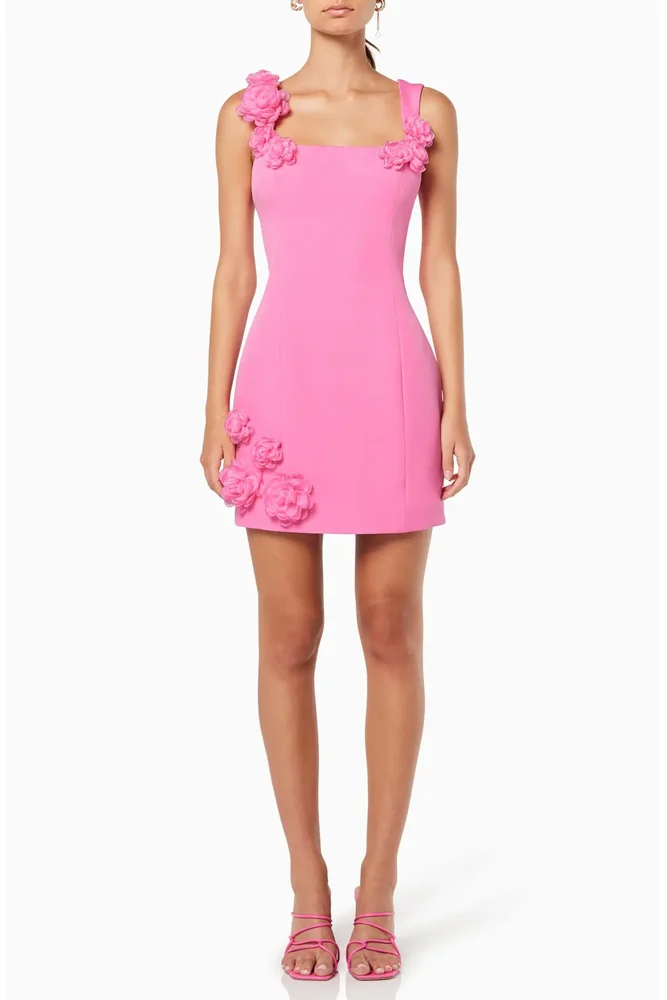 Trompe Rosette Minidress