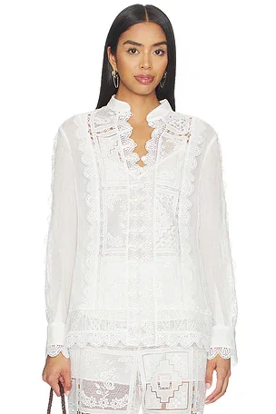 Zimmermann Aster Embroidered Blouse