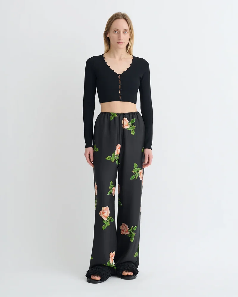 Dovie - Cropped Cardigan - Black