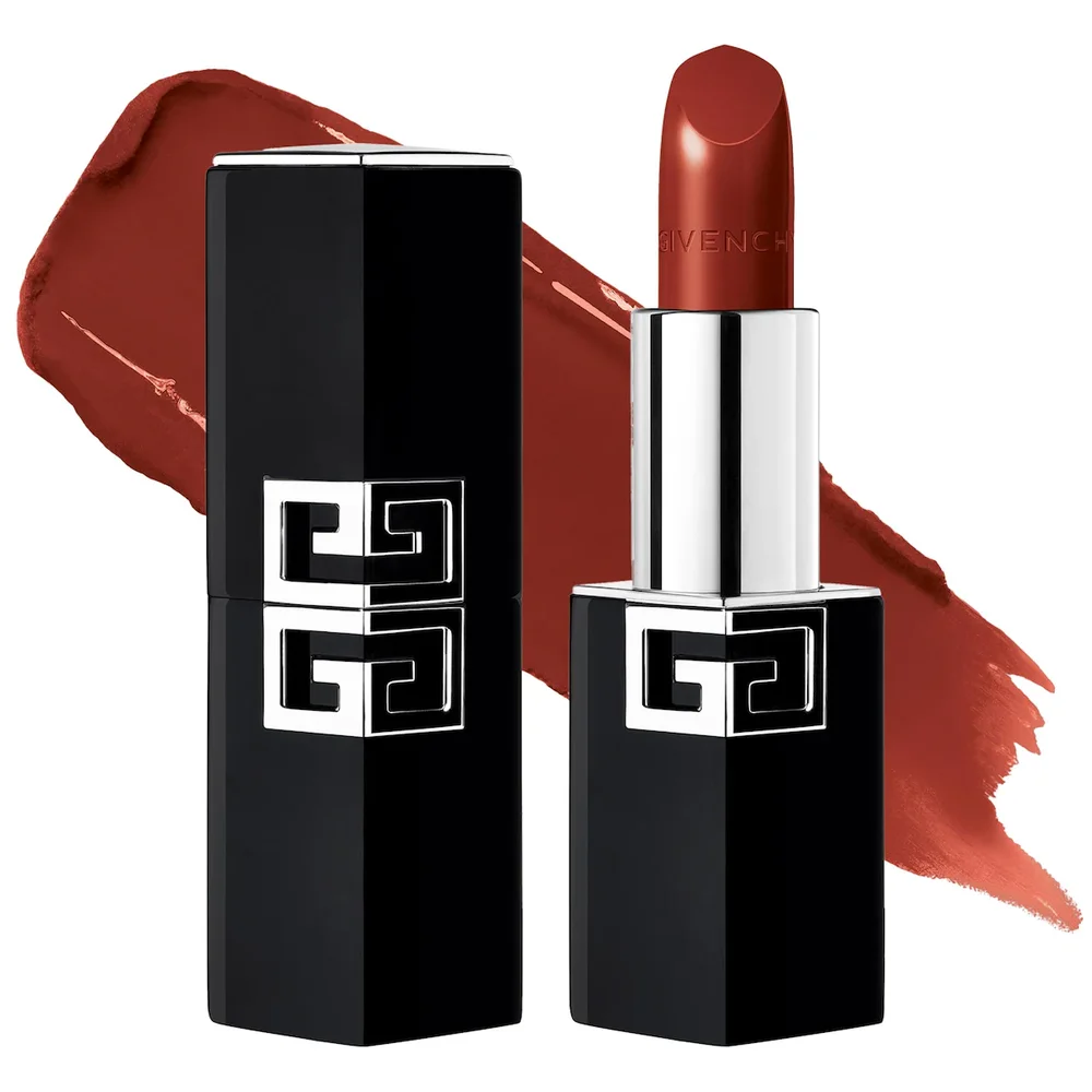 Le Rouge Satin Silk Hydrating Longwear Lipstick with Hyaluronic Acid & Peptides in N19- Maroon Stitch