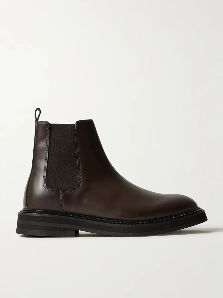 Officer Leather Chelsea Boots