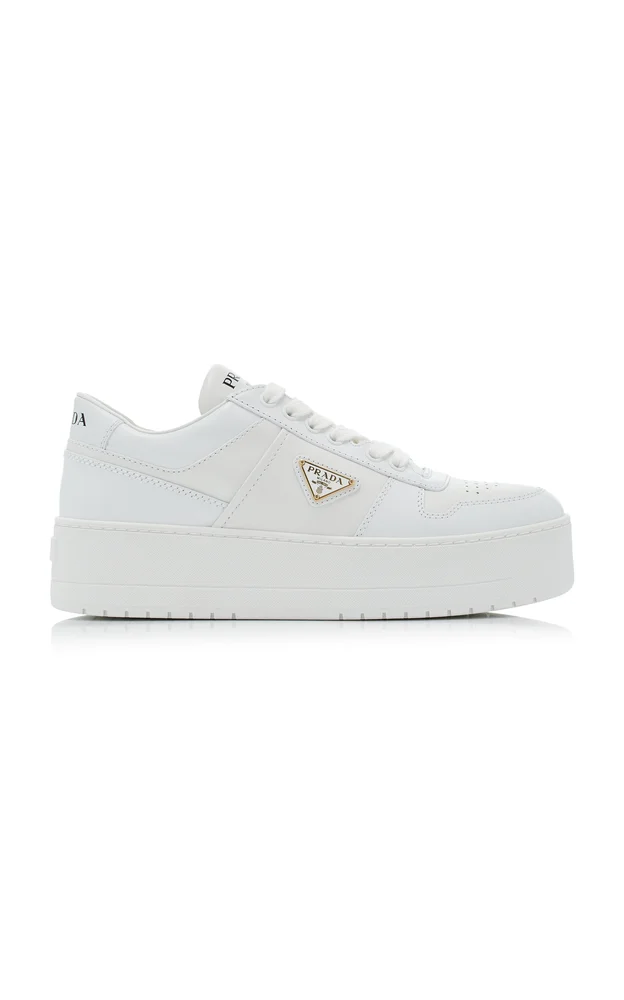 Downtown Platform Leather Sneakers