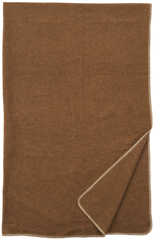 Solid Color Washable Wool Throw