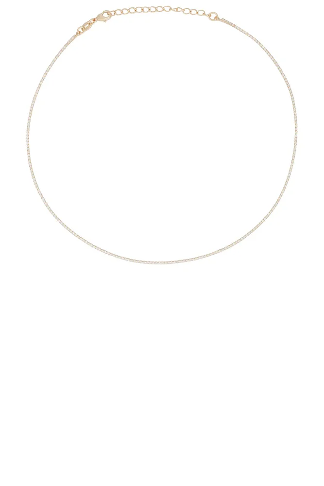 Micro Teeny Tiny Tennis Necklace