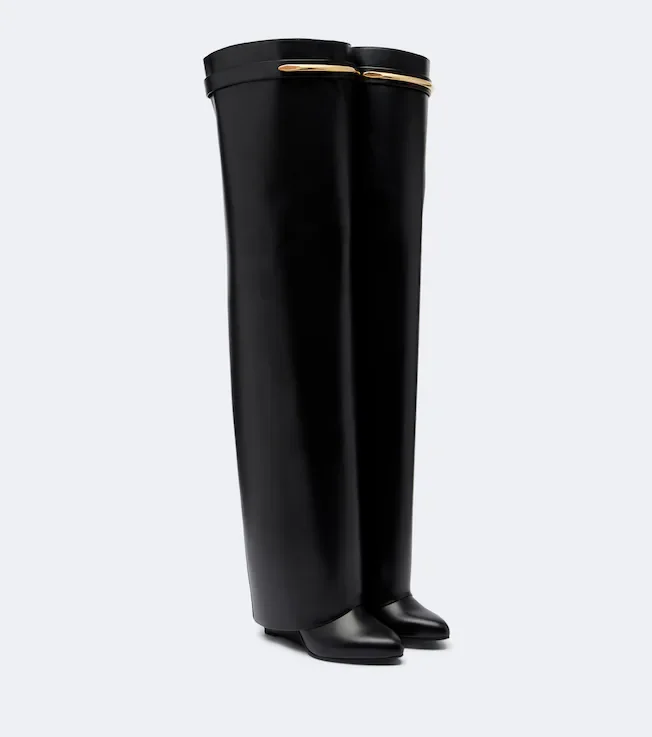 Shark Pinch leather over-the-knee boots