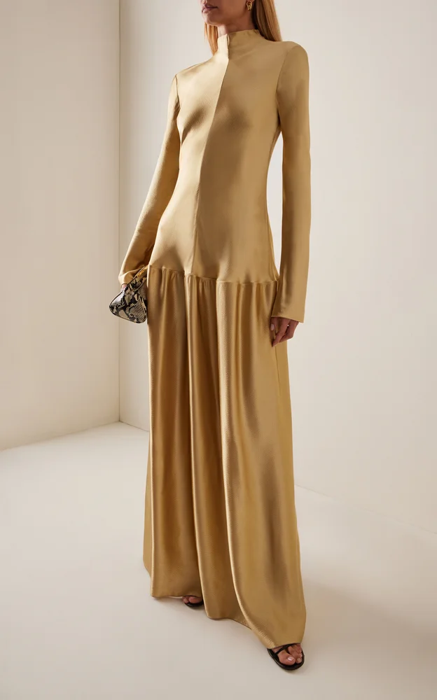 Mila Bias-Cut Maxi Dress