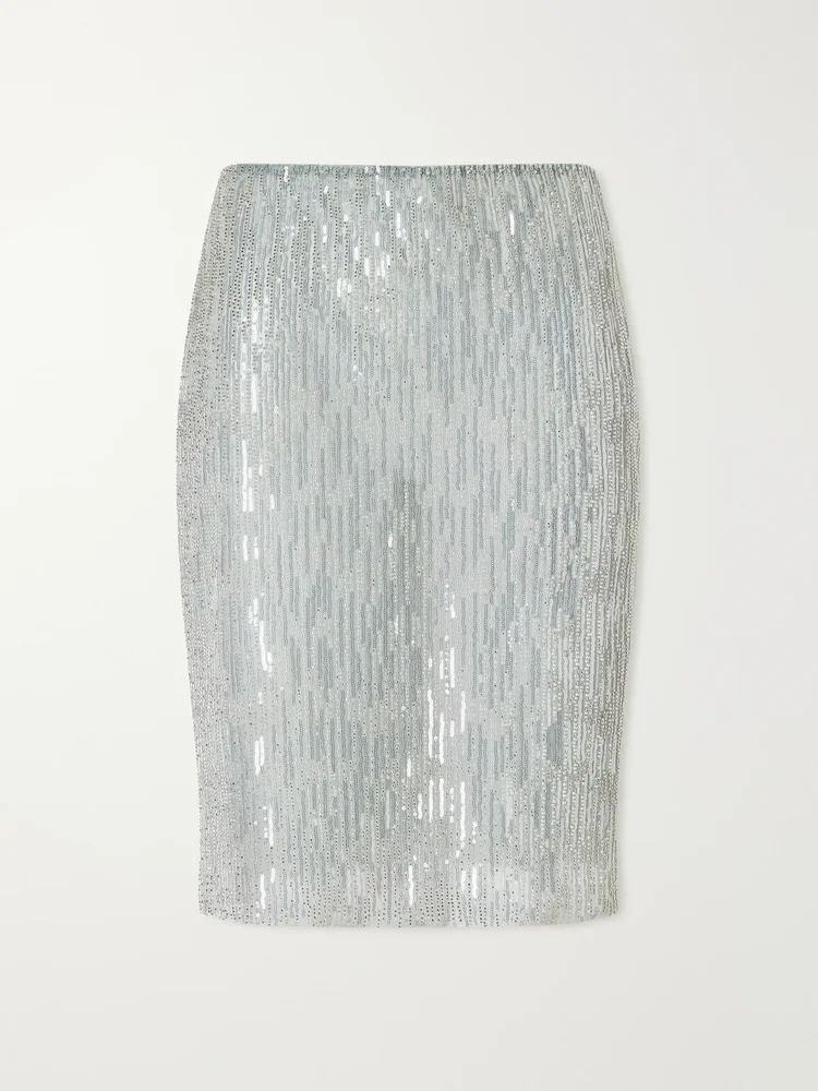 Ani crystals embellished mini skirt