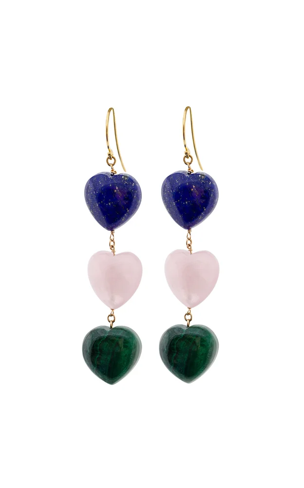 Dangle 3 Heart Earrings