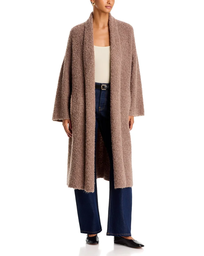 Leona08 Shawl Collar Cardigan Coat