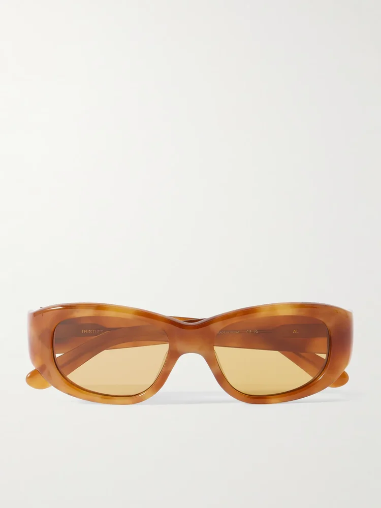 The Al square-frame tortoiseshell acetate sunglasses