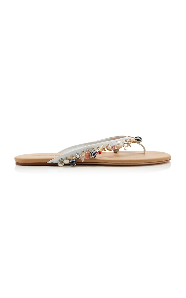 Memento Leather Flip Flop Sandals