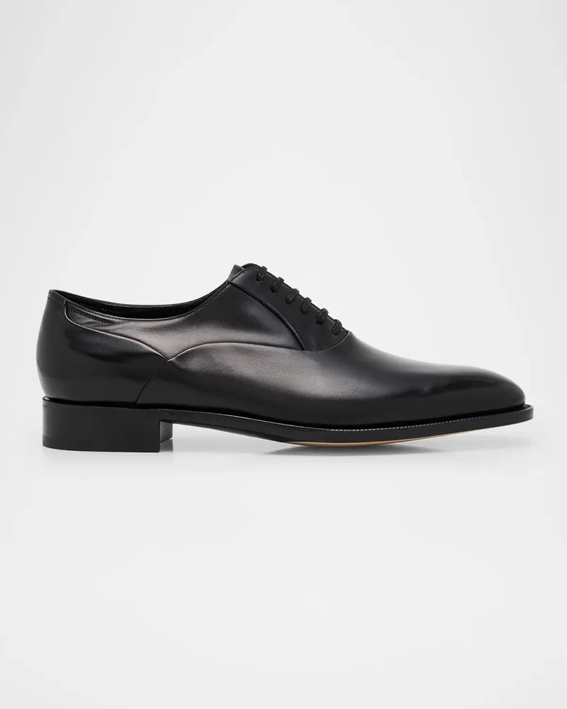 Men's Edgar Leather Oxford Derby Shoes with Shoe Tree