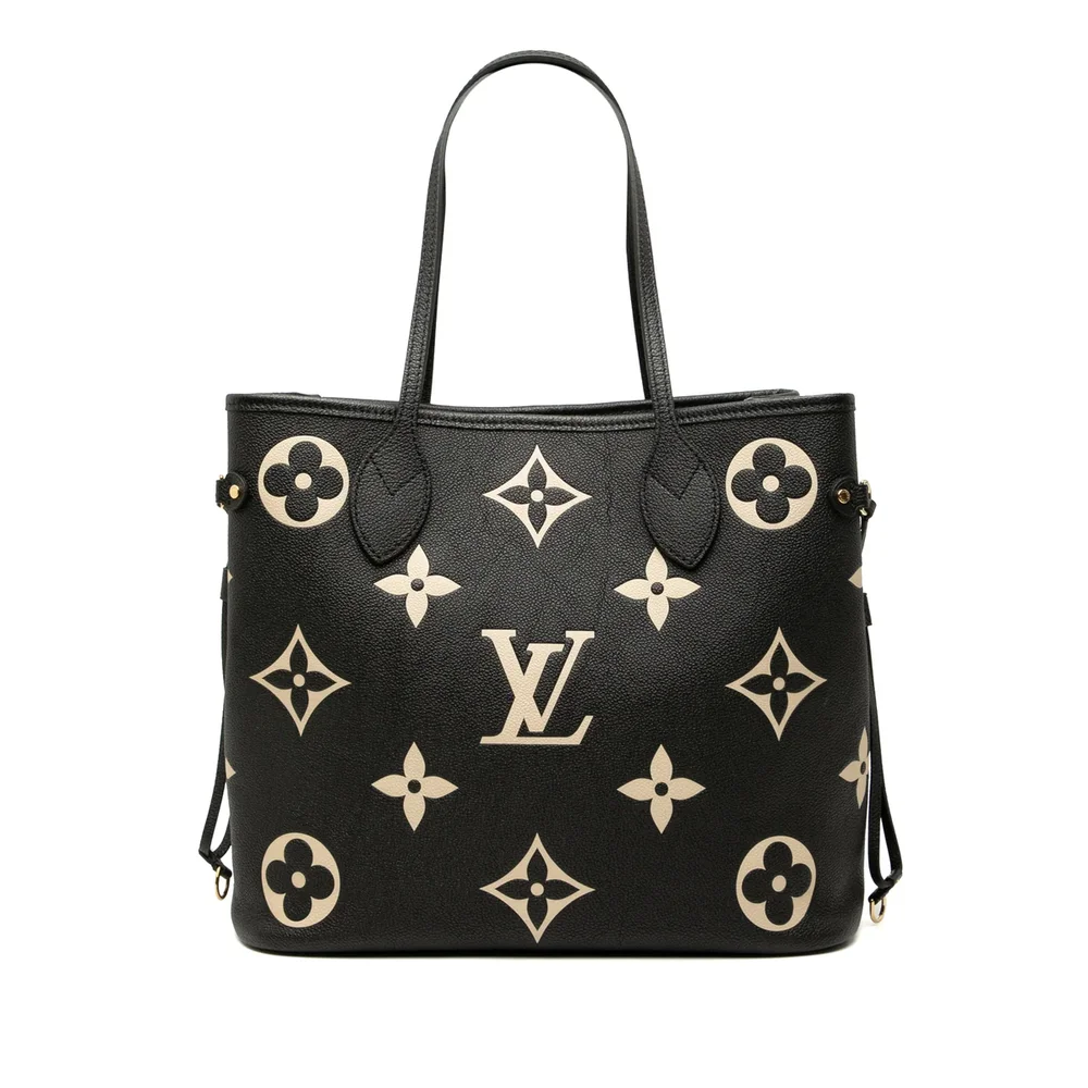 Louis Vuitton Neverfull NM Tote Bicolor Monogram Empreinte Giant MM
